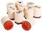 Rayher Hobby 68098000 Set 10 Mini-Holzstempel Celebrate, 2,5cm, 2cmø, Motive rund ums Feiern, zum Gestalten von Karten, Geschenkanhängern… Motivstempel