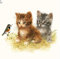 20 Servietten Zugängliche Katzen als Tischdeko für Liebhaber von Tiere 33x33cm