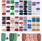 Shine Love Nail Wraps - 16 Shine Self-Adhesive Nail Stickers, Patterns for Women & Girls