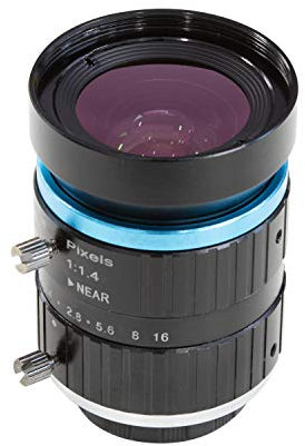 Arducam Lente de Montaje en C para cámara Raspberry Pi HQ de 12 MP IMX477, Longitud Focal de 16 mm con Adaptador C-CS, Enfoque Manual y Ajuste de Apertura