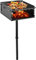 VEVOR Barbecue à Charbon de Bois en Acier au Carbone,Grille Inox Surface de Cuisson Plaque Incluse 40x40cm,BBQ Grill Fixe,Brasero à Enterrer Jardin Extérieur avec Housse Pelle Pince pour Camping