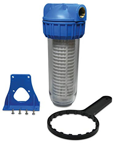 Bevo 0892494 Hydro-S Kunststoff-Wasserfilter 10 groß - mit IG 1 Zoll, Schlüssel und Halterung