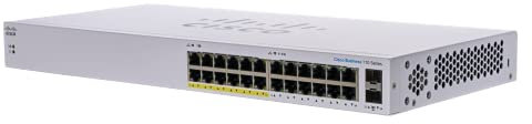 Cisco Business CBS110-24PP-D Unmanaged Switch | 24 porte GE | Partial PoE | 2x1G SFP condivisi | Limited Lifetime Protection (CBS110-24PP-D)
