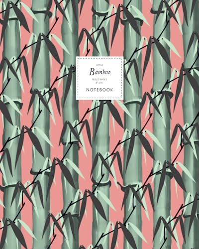 Bamboo Notebook - Ruled Pages - 8x10 - Large: (Terracotta Edition) Notebook 192 ruled/lined pages (8x10 inches / 20.3x25.4 cm / Large Jotter)