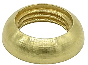 5x Halbrundmutter M10x1 d.15x4mm Messing roh ISO-Feingewinde DIN 13-5 Gewindemutter Gewindescheibe