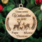 Personalisierte Unser Erstes Weihnachten zu dritt mit Namen Christbaumschmuck mit Namen Weihnachtsdeko aus Holz Weihnachtsbaum Deko Weihnachtsdekoration Ornament Weihnachtsbaumschmuck