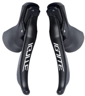 QQY Road Bike Shifters Double 2×8/2×9/2x10/2x11 Speed Brake Bicycle Derailleur Groupset Road Bike Shifters & Shift Cable Gear Lever Brake Compatible for Shimano (IGNITE 2x9S), One Size