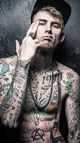 Trident Collection Get Motivation Machine Gun Kelly MGK Rapper Schauspieler Musiker Poster, 30,5 x 45,7 cm