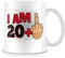 Tasse cadeau 21e anniversaire - Doigt d'honneur