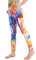 AMYTIS Damen Yogahose Sport Leggings Fitness Stretch Blickdicht Laufhose High Waist mit Handytasche Lang Tights für Laufen Radfahren, Blau Rot, XXL