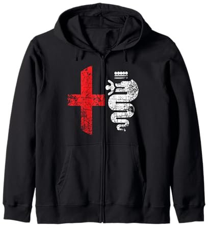 Alfa Car Drivers Stilvolles Grunge-Logo Kapuzenjacke