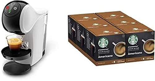 De'Longhi Nescafé Dolce Gusto Genio S White + 72 Starbucks Americano Coffee Pods