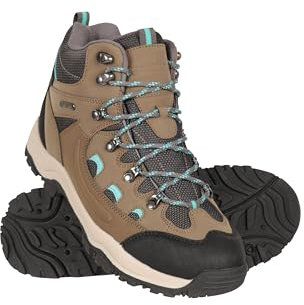 Mountain Warehouse Adventurer Womens Boots - Waterproof Rain Boots, Synthetic & Textile Walking Shoes - For Spring Summer, Hiking & Trekking Khaki Adult Shoe Size 8.5