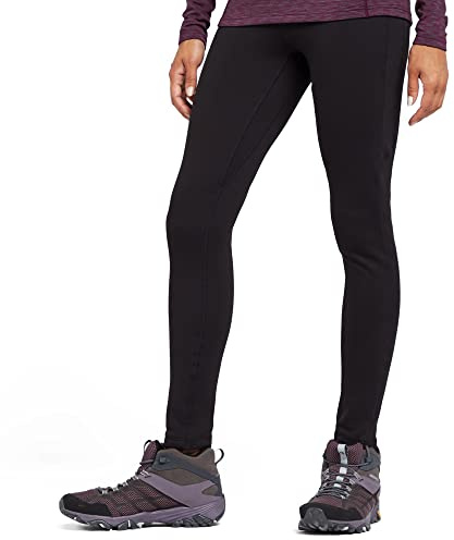 NORTH RIDGE Women’s Four-Season Leggings with Brushed Fleece Lining & Waistband Pocket, Comfortable, Moisture Wicking & Stretchy Pants, Ideal for Walking, Hiking & Outdoor Recreation