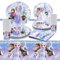 Frozen Birthday Party Decorations Supplies 10 Guests, Frozen Party Plates Napkins and Cups Tablecloth Girls Kids Bithday Party Tableware Set