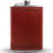 Petite Flasque en Cuir en Acier Inoxydable, Flasque en Acier Inoxydable, Design élégant en Cuir, Bouteille de Qualité Supérieure, Marron, 301-400ml