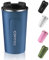 EALLEN Travel Mug with Leakproof Lid Reusable Insulated Coffee Cup for Hot & Cold Drinks/Tea Portable Stainless Steel Thermal Takeaway Travel Coffee Mug for Car/Outdoor/Picnic/Office/School(Blue)