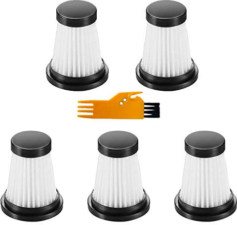 Odashen 5 x HEPA-Filter für MOOSOO K12, K12 Pro, K13 Akku-Staubsauger für Genius Invictus One 1.0 X7 Staubsauger Ersatzteile