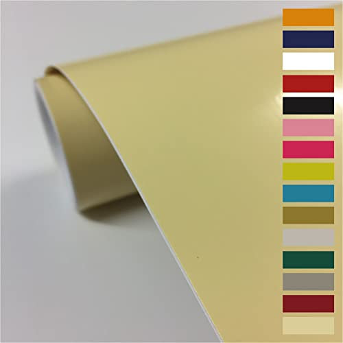 vgoltd Furniture Stickers Gloss Self Adhesive Vinyl Wrap Sticky Contact Paper Roll for Kitchen Countertop Cupboard Cabinets Wardrobe & Tabletops (Cream, 30W x 500L cm)