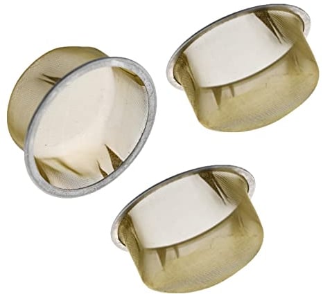 3X Tankdeckel Messing Sieb 60 mm für Simson AWO IFA MZ ETZ TS ES BK350 RT Jawa IWL