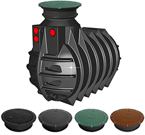 RWT Koops Zisterne Regenwassertank Classic 3000 (Anthrazit Stahldeckel)