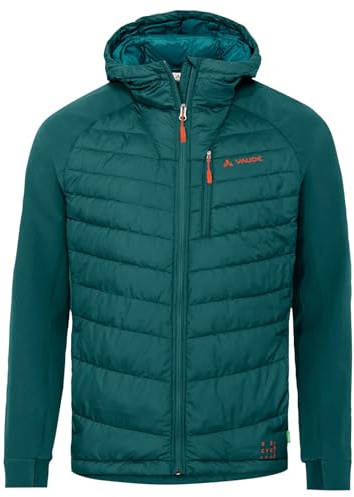 VAUDE Herren Jacke Elope Hybrid Jacket, Mix aus atmungsaktivem Fleece und daunenähnlicher, synthetischer Füllung, warm und atmungsaktiv, mallard green, M