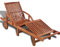 Homgoday Sonnenliege aus Holz Verstellbar in 5 Positionen Gartenliege Liegestuhl Balkonliege Strandliege Relaxliege Terrassenliege für Balkon Garten Terrasse