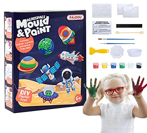 PEKMAR Gips-Malset für Kinder,Gips-Malset,Kunsthandwerk Gips-Aktivitätsset Partygeschenke - Bunte Gips-Andenken, Malen, Basteln, Kreativität, Kunstbedarf für Weihnachten, Geburtstag, Ostern