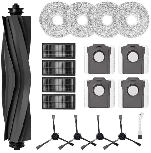 Kit d'accessoires pour Dreame L10s Pro Ultra Heat/X30 Ultra/L10s Ultra Gen 2/Mova E30 Ultra/L40 Ultra AE aspirateur robot (18 accessoires)