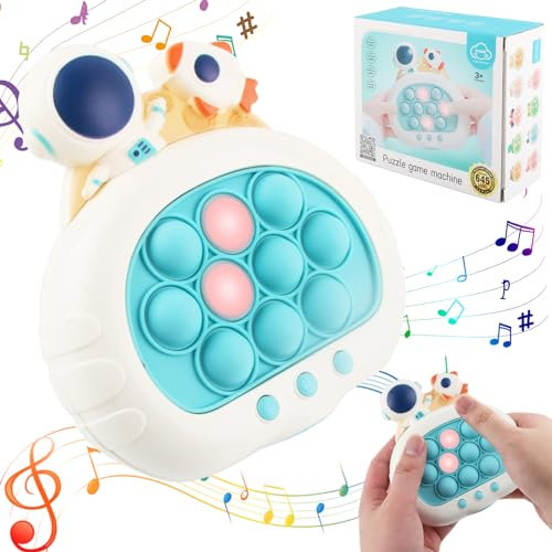 Jeu Fidget Électronique, ZoneYan Pop It Fidget Toy, Jeu Pop Portable, Jeu Puzzle Pop-It, Pop It Jeux, Popping-Jeux , Machine Jeu Puzzle-Pop, Electronic Whack Mole Game (Pilote)