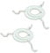 Ceiling Pendant Continental Spider Lampshade Adapter, Duplex Fitting, Lampshade Carrier Holder Accessory, UK Reducer Ring Pre-Fitted, White [Pack of 2] | B22 Bayonet, E14, E27, E26 Fitting