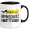 Feuerwehr Tasse Geschenkidee Atemschutz Feuerwehrmann Geräteträger Geschenk (Schwarz)