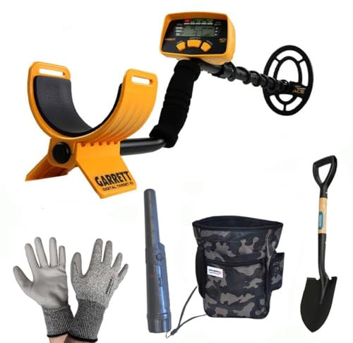 METAL DETECTOR ACE 200i GARRETT SPECIAL PACK PINPOINTER P1 PALA DRAPER MARSUPIO EMPOTEC