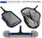 Poolvio Kit de nettoyage de piscine de luxe comprenant 2 épuisettes, tête de brosse ronde et poteau, pour piscines hors sol, bassins, spas, jacuzzi