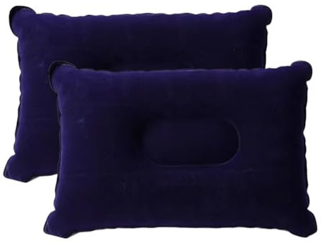 EIHI Oreiller de Voyage, Oreillers Gonflables, Oreillers Gonflables Parfaits pour Les Voyages/Camping/Plein air/pêche, Oreiller Gonflable, Oreillers Ultra légers résistants à l'eau, 2 pièce