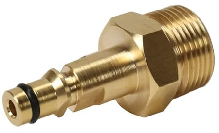 High Pressure Washer Adapter,Hose Adapter Quick Connect, Brass M22 Washer Gun Hose Pipe Convert Tool(M22 14MM Fitting Hose Connector)