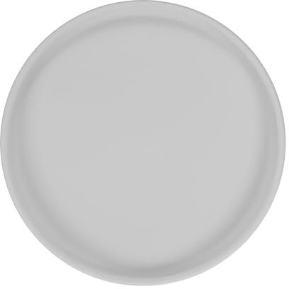 M METERXITY Vassoio per Piante in Ceramica, Vassoio Raccogli-Acqua per Piante da 6,3, Sottovaso per Piante da Interno/Esterno/Vassoio per Drenaggio Fiori [Grigio Chiaro Rotondo]