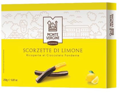 Scorzette di Limone Di Gennaro Ricoperte al Cioccolato Fondente Confezione 250 g
