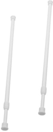 QUMIIRITY 2 Stück Spannstangen für Vorhänge Verstellbar Ausziehbar ohne Bohren für Badezimmer Wohnzimmer Küche Balkon