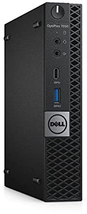 Dell Optiplex 7050 Tiny Mini PC i5-6th, RAM 16 GB, M.2 SSD 128 GB, Display Port, HDMI, Wi-Fi USB + Windows 11 Pro (Generalüberholt) (Generalüberholt)