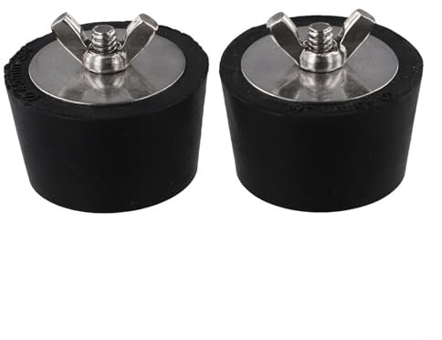 HomeVortex 2 Stück Schwimmbad-Gummi-Erweiterung, 45 mm Durchmesser, Überwinterungsschutz, Rohrstopfen für Skimmer-Rücklaufleitungen, Pool-Wartung