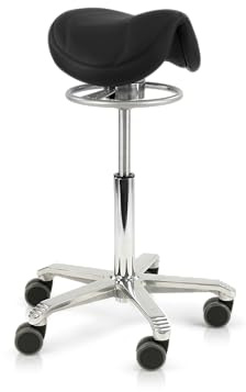 Score Amazone Balance Ergonomischer Sattelhocker – Stamskin Schwarz