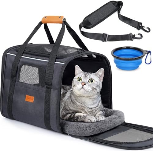 Morpilot Katzentransportbox Transportbox 43x30x34cm Dunkelgrau Einfarbig