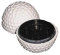 Grinder mit Reinigungs-Set: Witziger Acryl-Grinder Golfball - 2 Teile, 4 cm Durchmesser - head&nature Smoke Shop