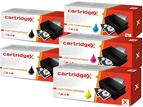 Cartridgex 5 Compatible Toner Cartridge Set Replacement for Dell C1760NW C1765NFW C1765NFW Printer