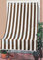 TENDA DA SOLE A CADUTA PER ESTERNO CLASSIC RIGATA PER VERANDA, BALCONE, TERRAZZO, MIS.140X300 (Marrone/Bianco)