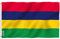 Anley Fly Breeze 3x5 Feet Drapeau de l'Ile Maurice - Couleur vive et résistant à la décoloration UV - en-tête en Toile et Double Couture - Drapeaux mauriciens Polyester avec Oeillets en Laiton
