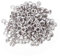 4 MM Messing Ösen Set, 100-Pack Antike-Stil solide Metall Öse Reparatur Ersatz mit Dichtung für Crafting Embellishments (Silber)