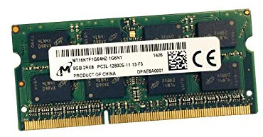 8 GB RAM Micron MT16KTF1G64HZ-1G6N1 SODIMM DDR3 PC3L-12800S 1600Mhz 2Rx8 1.35V