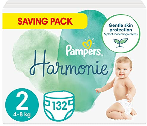 Pampers Baby Windeln Größe 2 (4-8 kg) Harmonie, 132 Stück, Alte Version